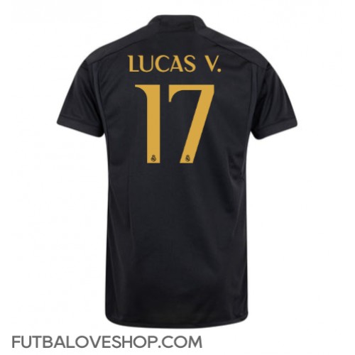 Dres Real Madrid Lucas Vazquez #17 Tretina 2023-24 Krátky Rukáv